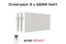 Elektroheizung 3x2600W Heizung direct Flächenspeicherheizung Schamotte 10%Rabatt