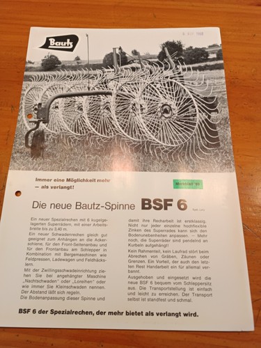 Prospekt bautz spinne bsf - bautz,