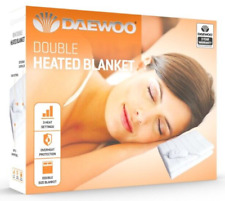 Daewoo Heizdecke 3 Stufen beheizt unter Bett Winterwärmend 85W - DOPPEL