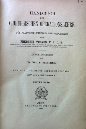 Handbuch der chirurgischen