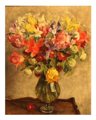 Elegantes blumen wandbild - elegantes,