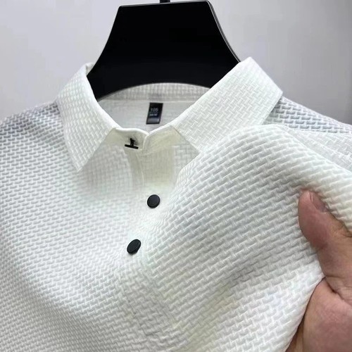 Herren struktur polo shirt - struktur,