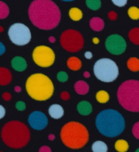 Schwarzer multi spot fleece - schwarzer,