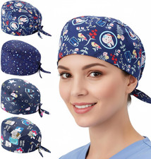 4 Stück OP Haube Baumwoll