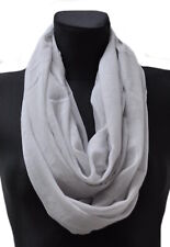 Seide Loopschal Loop Schal Seidentuch Halstuch Tuch Damentuch Damen Unifarben