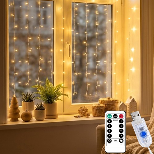 Led lichtervorhang innen - led,