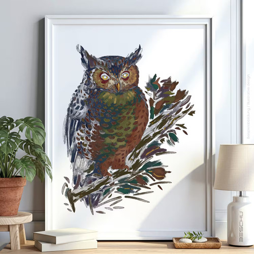 Eule vogel schablone malen - vogel,