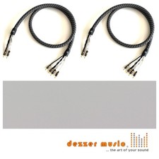 ViaBlue 2x 2,50m SC-6 Air Bi-Wire Lautsprecherkabel mit Stone Geflechtschlauch