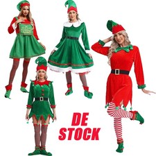 DE Damen Weihnachtself Kleid