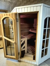 Finnische Heimsauna Ecksauna SAUNA Knüllwald Helo  Saunaofen Unikat TIMER Holz