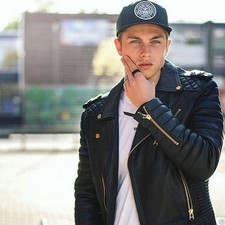 Herren Echt Lammleder Gesteppt