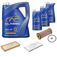 FEBI BILSTEIN Inspektionspaket 8L MANNOL Classic 10W-40 für Mercedes-Benz A