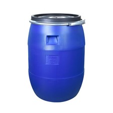 Fass mit Deckel und Spannring 60l blau lebensmittelecht camping lagern 