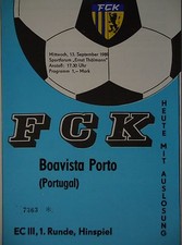 Programm Europacup 1989/90 FC