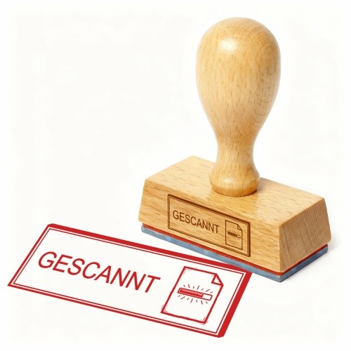 Bürostempel gescannt - bürostempel,