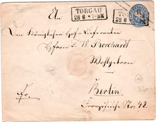 PREUSSEN U 27 B b TORGAU (R-Stempel) - BERLIN