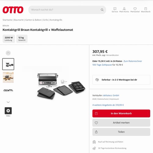 Braun multigrill pro 9167 - braun, 9