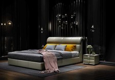 Luxus Bett Schlafzimmer Leder