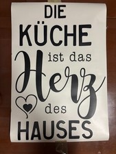 Wandtattoo "Die Küche ist das Herz des Hauses", 1a Qualität