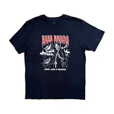 BRIXTON BB REAPER TEE T-SHIRT GR: M BLACK