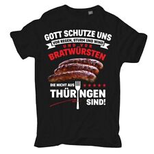 Herren Männer T-Shirt Thüringer Bratwurst Logo grillen braten wurst motive