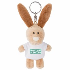 NICI for You Schlüsselanhänger Hase "Hab dich sooo lieb" 44715 - Anhänger 10cm