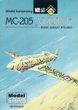 Model Card - 60 - Macchi MC 205 Veltro - 1:33