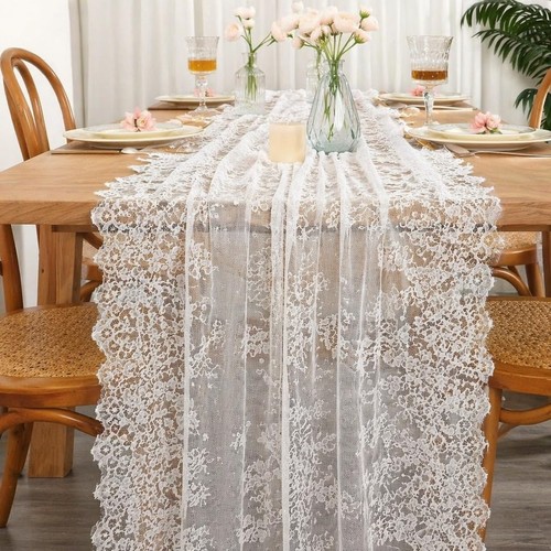 Tischläufer hochzeit spitze - tischläufer,