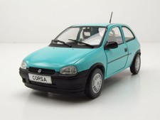 Opel Corsa B 1993 türkis Modellauto 1:24 Whitebox
