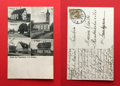 Fulgenstadt saulgau 1912 - ak,
