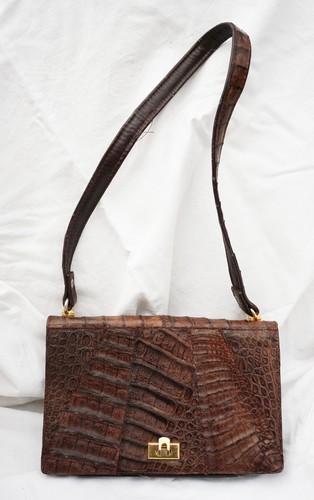 Echt krokodilleder handtasche - krokodilleder,