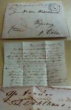 Reco-Brief BURSCHEID 1852: Kfm Hermann Julius DAHLHAUS (1818-1890) über Hochzeit