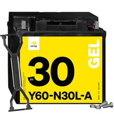 Denagi 30Ah Motorradbatterie GEL 12V Y60-N30L-A 53030 C60-N30L-A
