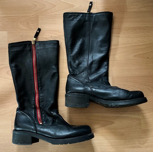 Weitschaft-Lederstiefel