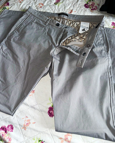Bugatti herren chino hose grau - bugatti,