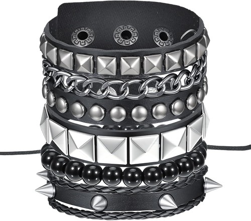 Punk besetztes armband - besetztes, gothic