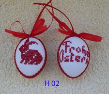 Kreuzstich Osterei, Handarbeit