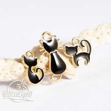 Schmuck anhänger katze - 3x,