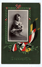Feldpostkarte 1916 Frau mit