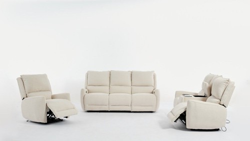 3tlg relaxsofa set beige - 3tlg.,