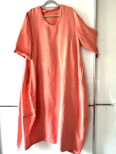 Lagenlook, italy, Ballonkleid, Leinen, apricot, 42-46, top