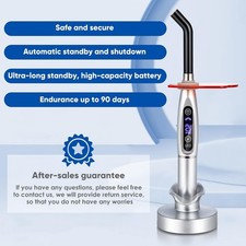 LED Curing Light Dental Zahnarzt Licht Polymerisationslampe UV-Lampe 2200mW