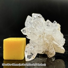 Seltener Herkimer Diamant Quarz mit natürlichen Doppelabschlüssen aus Belutschistan