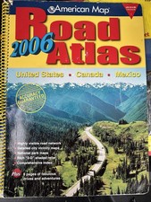 2006 road atlas american map - american,