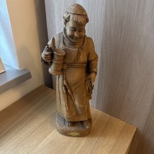 Holzfigur Mönch  mit Bierkrug 