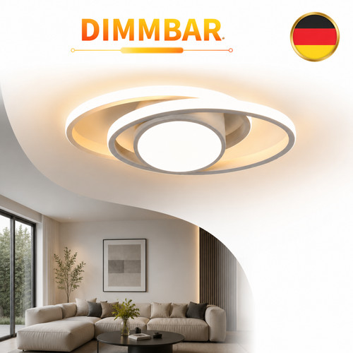 Led deckenlampe dimmbar - led,