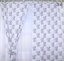 Vorhänge mit Schlaufen Kinder, Baby Gardinen, Vorhang Kinderzimmer Baumwolle