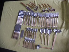 74-teil. Besteckset "LUXADOR" Drache rostfrei, für 12 Pers. Vorlegebesteck, 60J.