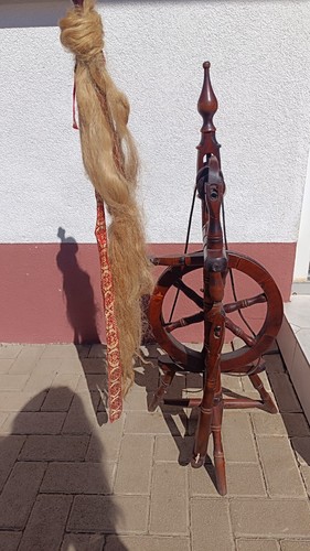 Spinnrad holz - spinnrad,