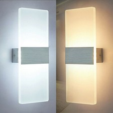 Modern LED Wandleuchte Wandlampe Flur Strahler Up Down Innen 6/12W Leuchte DHL